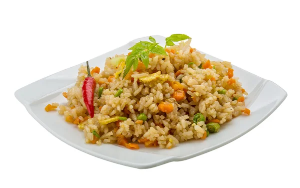 Vegetarian fried rice — Stock Photo, Image
