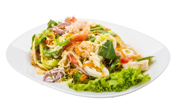 Asiatischer Meeresfrüchtsalat — Stockfoto