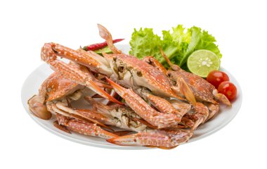 haşlanmış mavi yengeç