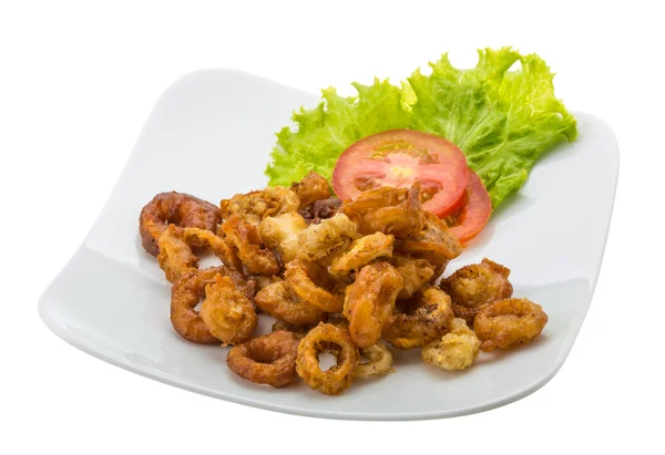 Fried squid rings — Stock Photo, Image