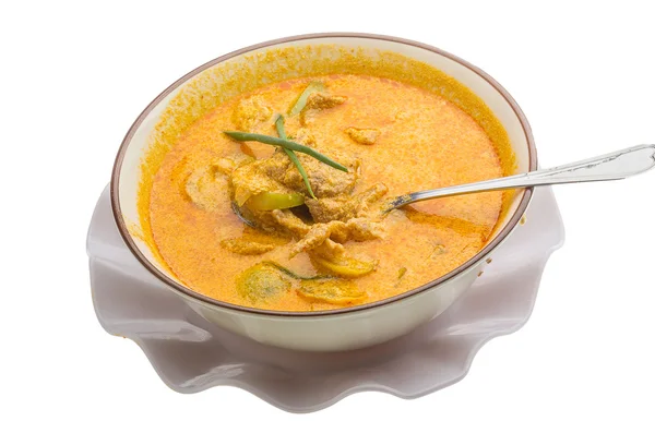 Rode curry met varkensvlees — Stockfoto