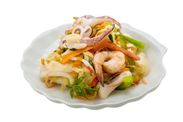 Salade de fruits de mer asiatique — Photo