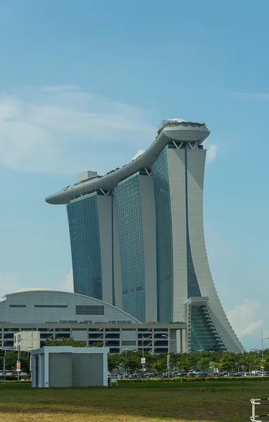 Комплексный курорт Marina Bay Sands — стоковое фото