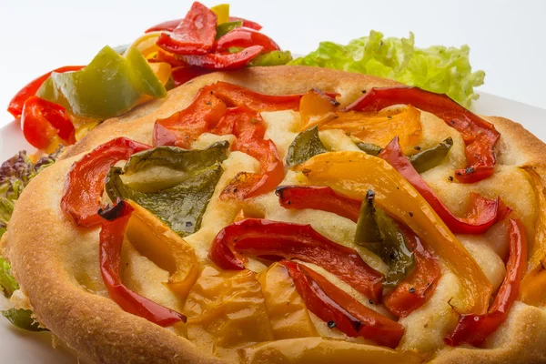 Pizza con pepe bulgaro — Foto Stock