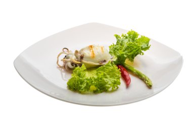 ızgara mürekkep balığı