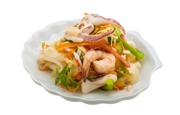 Asian seafood salad — Stock Photo, Image
