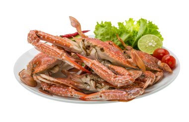 haşlanmış mavi yengeç