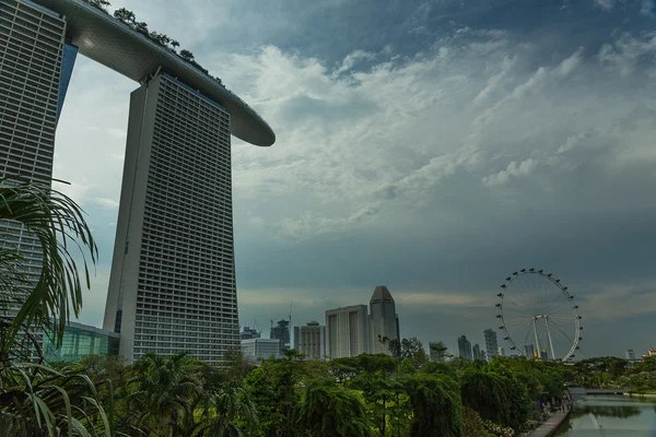 Estância integrada do Marina bay sands — Fotografia de Stock