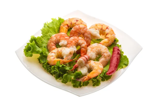 Unshelled king prawn — Stock Photo, Image