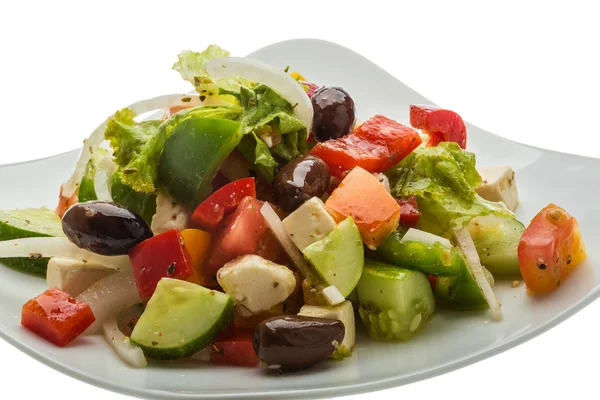 Heerlijke Griekse salade — Stockfoto