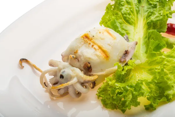 Gegrillte Tintenfische — Stockfoto