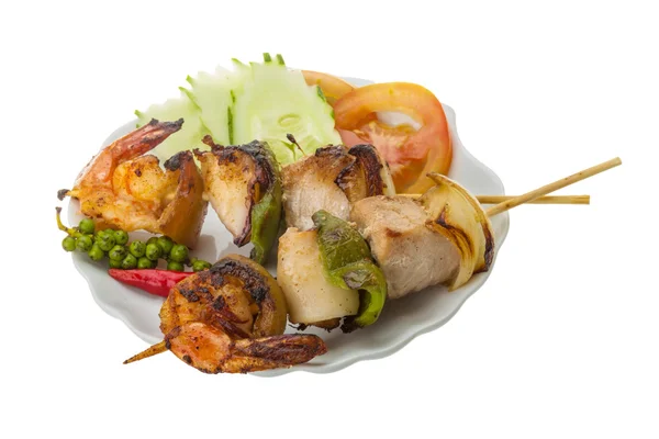 Seafood barbeque — Stock Photo, Image