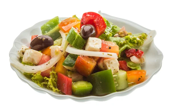 Heerlijke Griekse salade — Stockfoto