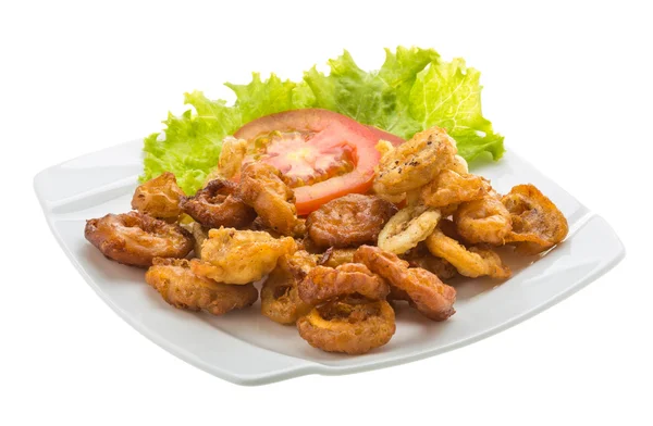 Fried squid rings — Stock Photo, Image