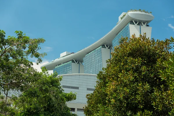 Комплексный курорт Marina Bay Sands — стоковое фото