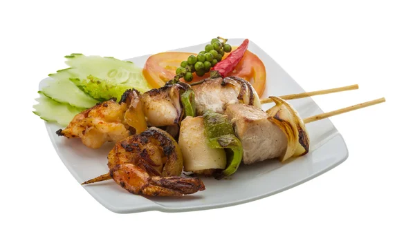Seafood barbeque — Stock Photo, Image