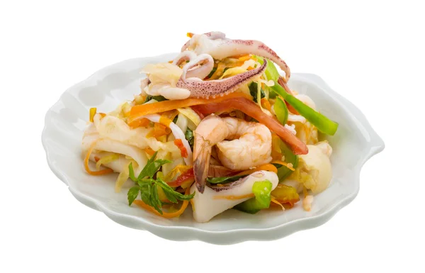 Asian seafood salad — Stock Photo, Image