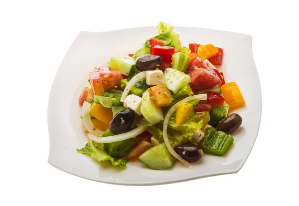 Heerlijke Griekse salade — Stockfoto