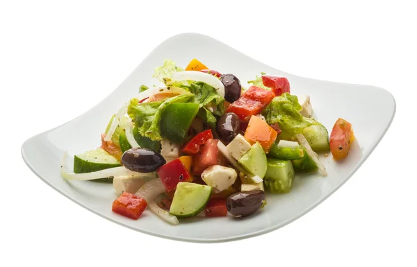 Delicous grekisk sallad — Stockfoto