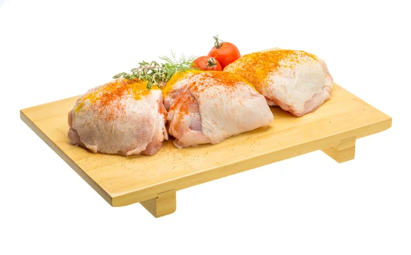 Raw chicken thigh — Stock Photo, Image