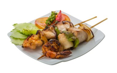 Deniz ürünleri Barbekü