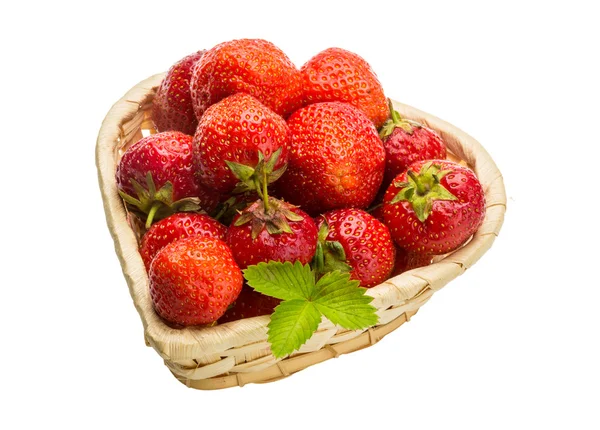 Strawberry in basket — Stock Photo, Image