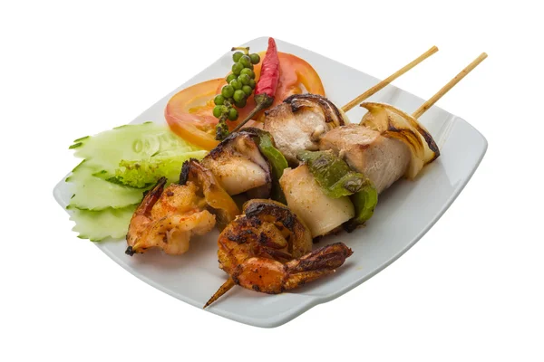 Seafood barbeque — Stock Photo, Image