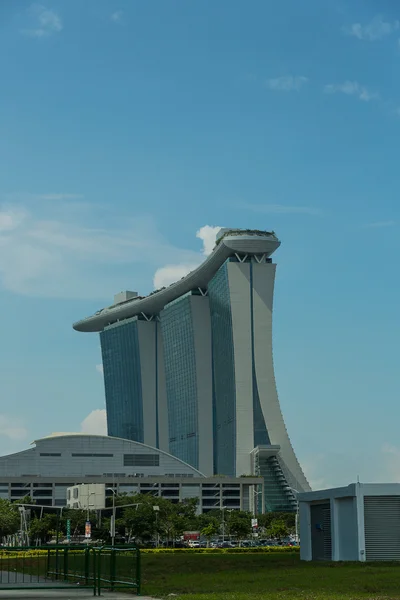 Комплексный курорт Marina Bay Sands — стоковое фото