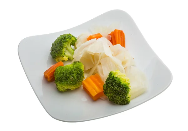 Varză fiartă și broccoli — Fotografie, imagine de stoc