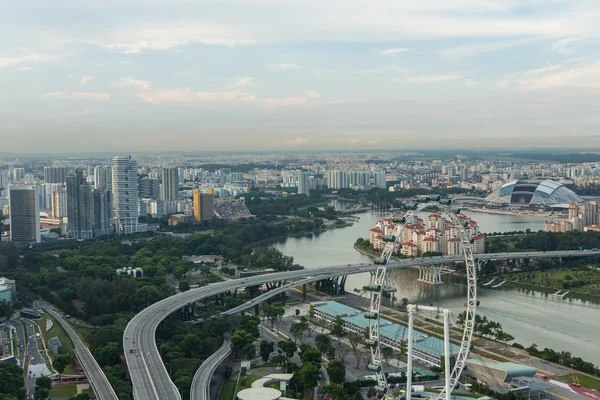 Ciudad de Singapur skyline — Foto de Stock