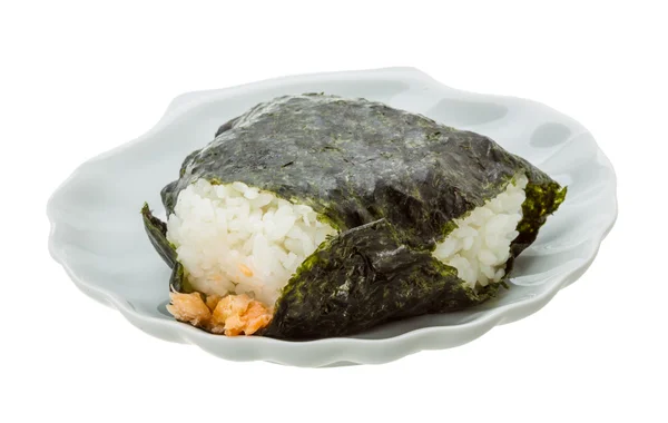 Japan rice ball with salmon — Stock Photo, Image