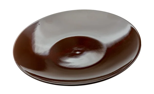 Brown plate — Stock Photo, Image
