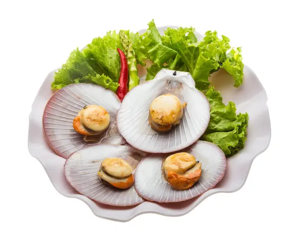 Grilled scallops — Stock Photo, Image