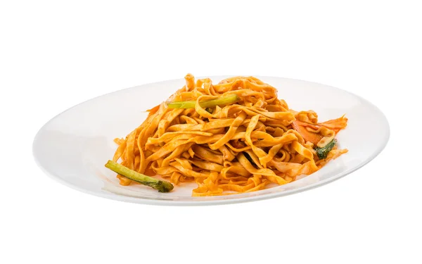 Fried noodles with vegetables — Stock Photo, Image