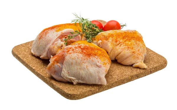 Raw chicken thigh — Stock Photo, Image