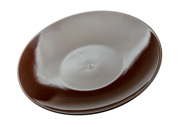 Brown plate — Stock Photo, Image