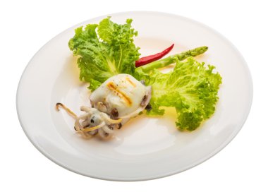 ızgara mürekkep balığı