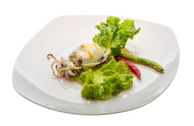 ızgara mürekkep balığı