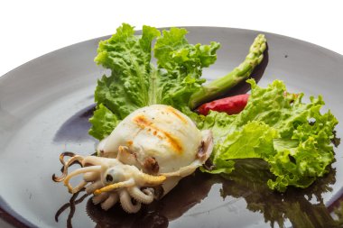 ızgara mürekkep balığı