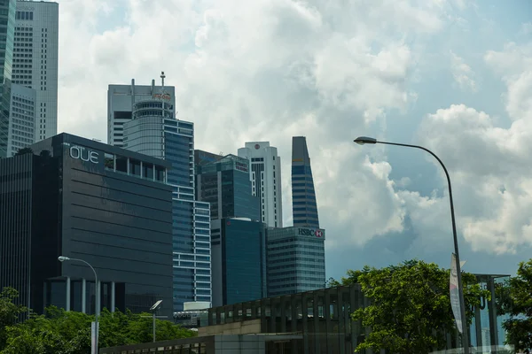 Buildings in Singapore skyline — Stock Photo, Image