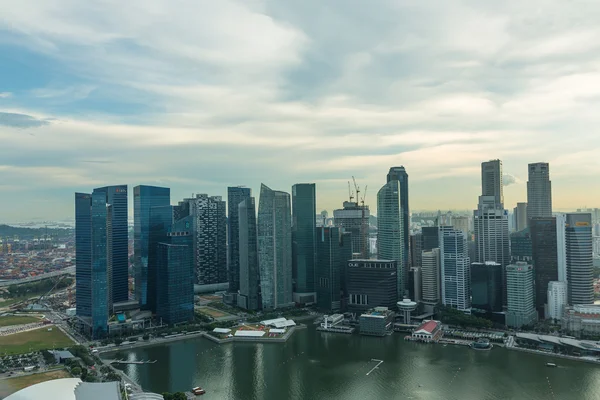Utsikt över singapore stad skyline — Stockfoto