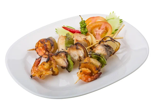 Barbecue aux fruits de mer — Photo