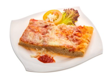 Pizza sos domates ve mozarella