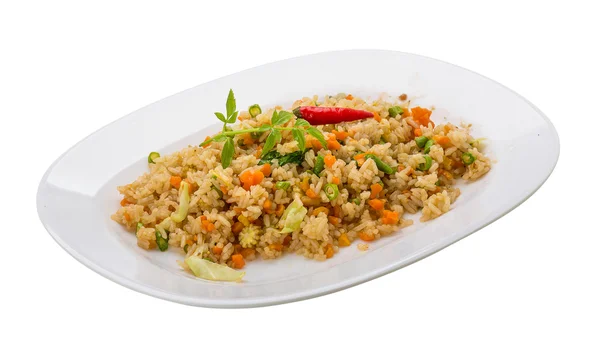 Жареный рис вегетарианец — стоковое фото