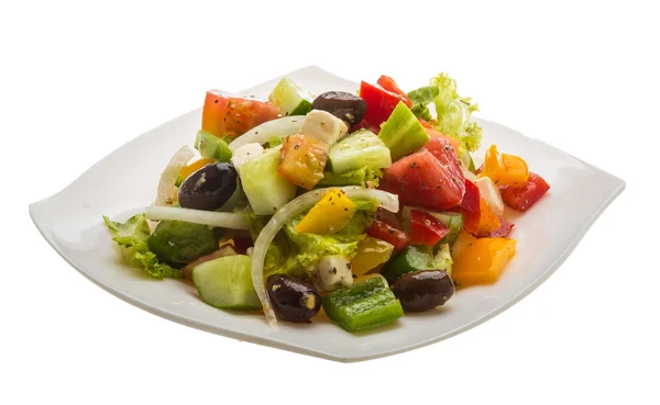 Delicous grekisk sallad — Stockfoto