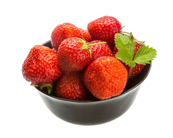 Strawberries in bowl — Stock Photo, Image