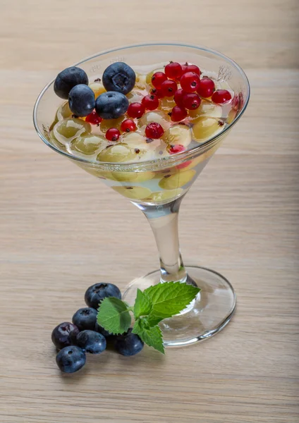 Jelly with berry — Stock Photo, Image