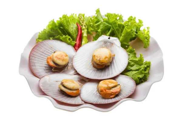 Grilled scallops — Stock Photo, Image