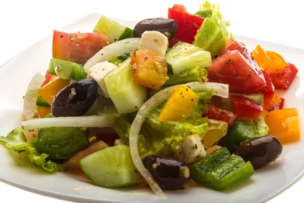 Heerlijke Griekse salade — Stockfoto