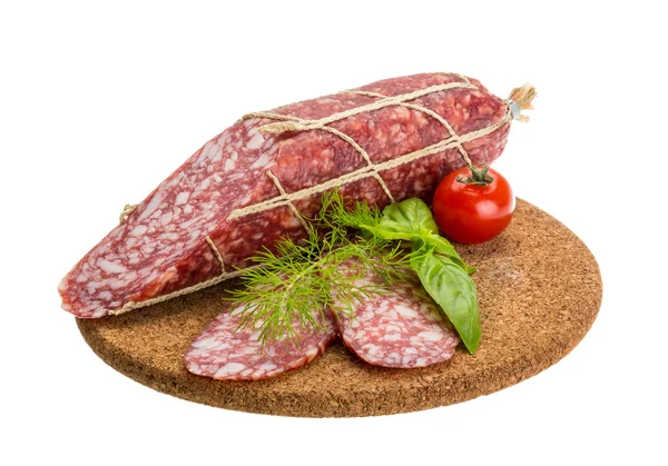 Salami sausages — Stock Photo, Image